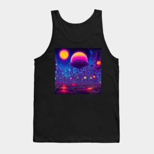 Orbs Mysterious Astral City Tank Top